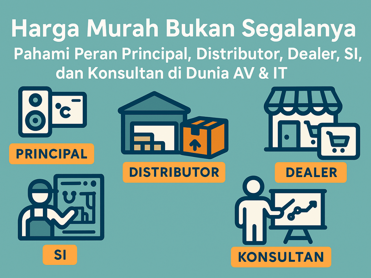 Harga Murah Bukan Segalanya Pahami Peran Principal, Distributor, Dealer, SI, dan Konsultan di Dunia AV/ IT &&nbsp;ME